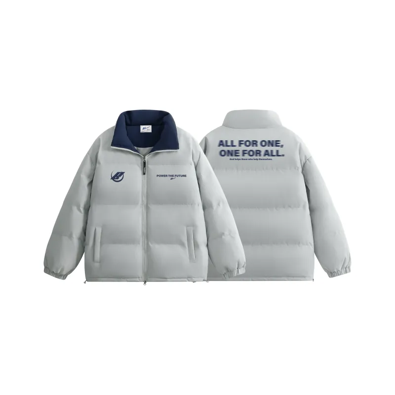 Warrior Ride The Wind Collection Open Ended Smile Collection Puffer Jacket Unisex-10