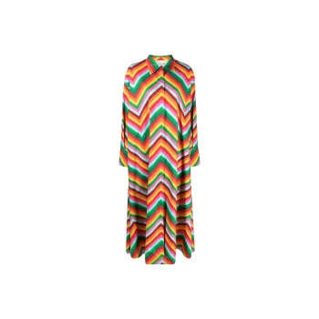 Valentino SS22 Long Sleeved Dress Women's Orange