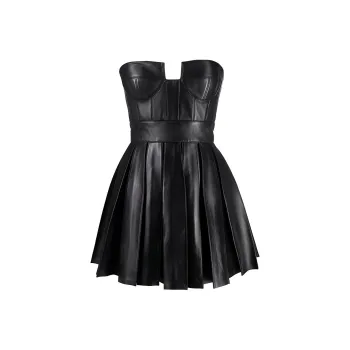 BALMAIN Cutout Detail Flared Minidress