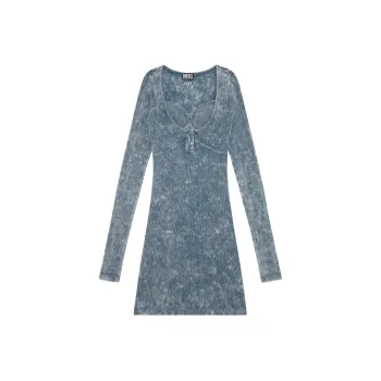DIESEL Long-Sleeved Dresses Women's Blue