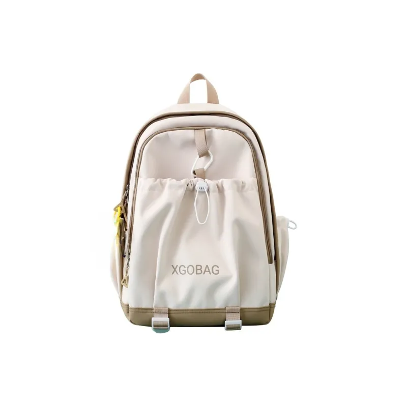 AIBAG Nylon Backpack Unisex White/Black/Purple/Yellow/Green/Brown-0