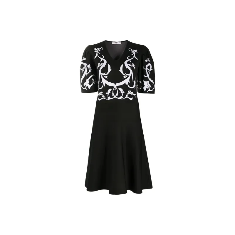 GIVENCHY Short Sleeved Dresses Women's Black-0