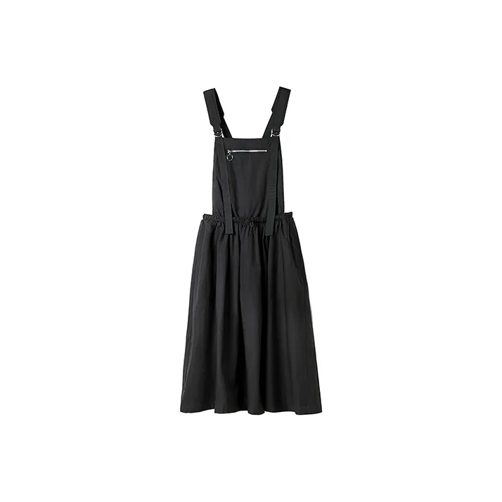 MITUAN Suspender Skirt Dress Women's Black-0