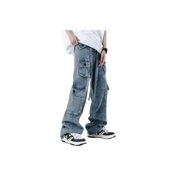 NHZN Jeans Unisex Blue