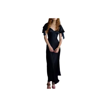 Selkie Collection Short Sleeved Dress Women's Black