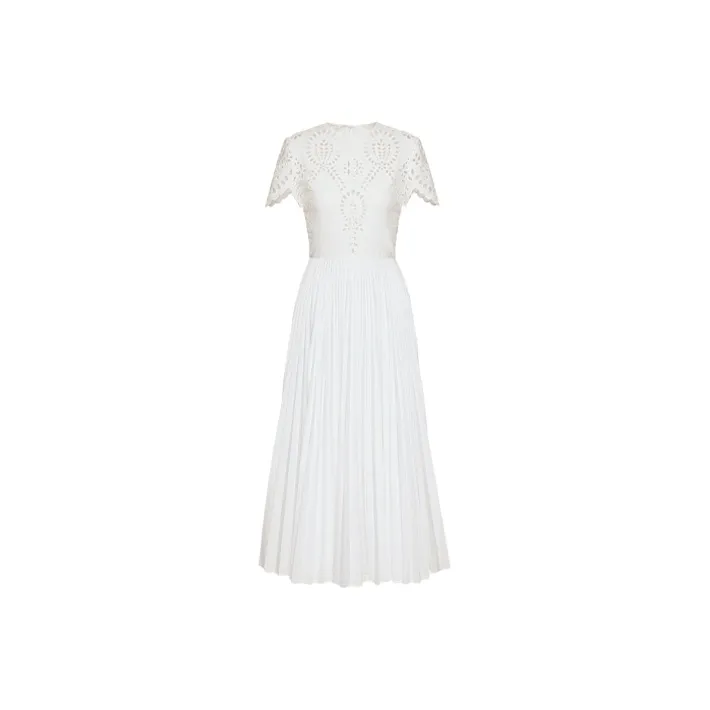 Valentino Short-Sleeved Dresses Women's White-0