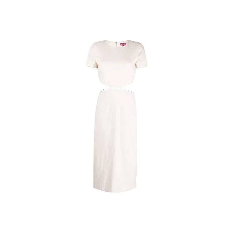 Staud Matteo Linen Midi Dress-0