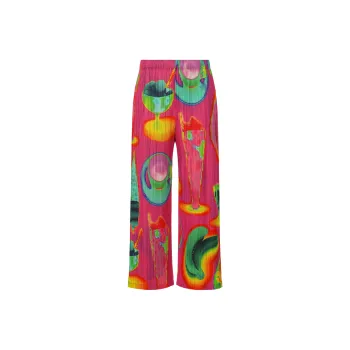PLEATS PLEASE ISSEY MIYAKE Casual Pants Women's Pink