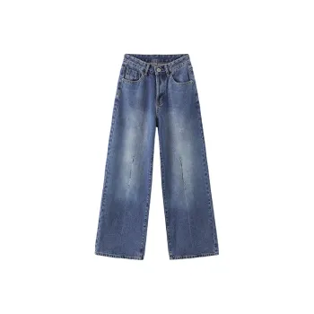 CUBIC Straight Thickened Jeans Women's