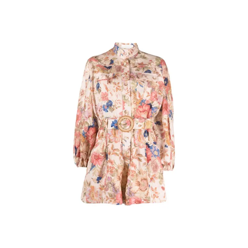 Zimmermann August Floral print Playsuit-0