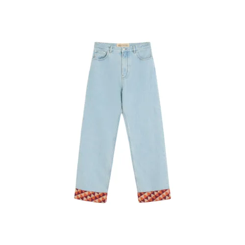 Valentino SS25 Jeans Men's Light Blue