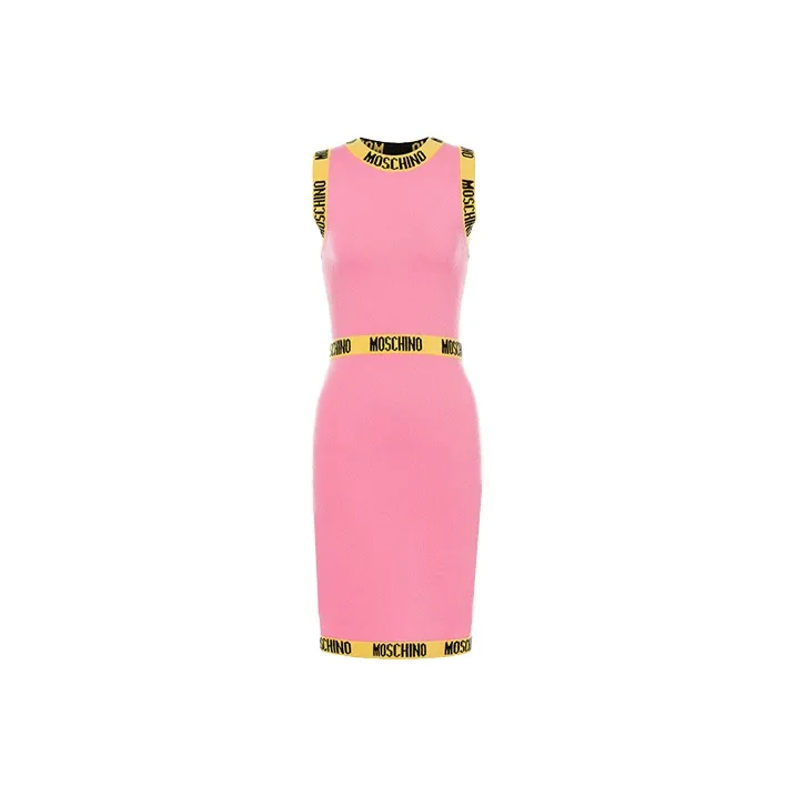 MOSCHINO Sleeveless Dresses Women's Pink-0