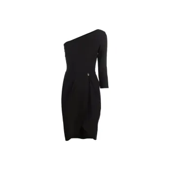 Elisabetta Franchi SS22 Irregular Dress Black