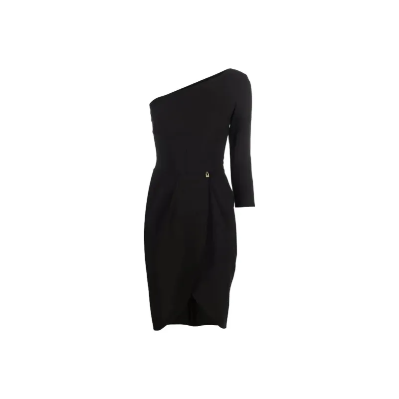 Elisabetta Franchi SS22 Irregular Dress Black-0