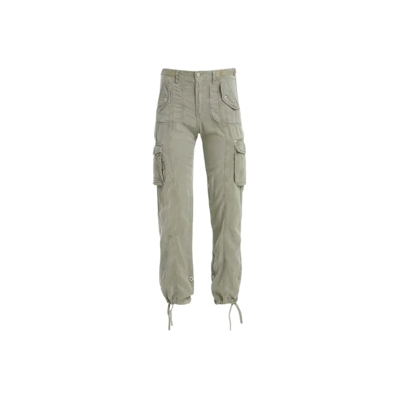 GUESS Eco Nessi Linen Cargo Pants Cargo Pants Women's Sage Green-0