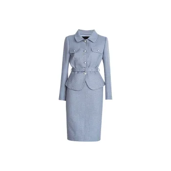 ROEYSHOUSE Business Suits Women's Light Blue