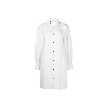 Bottega Veneta SS22 Long Sleeved Dresses Women's White