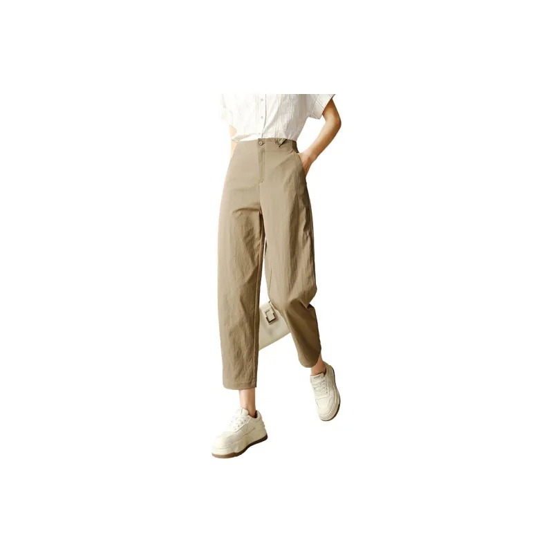 Late White Casual Pants Women's-0