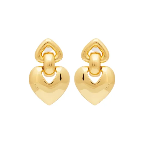 Kenneth Jay Lane Heart motif Earrings