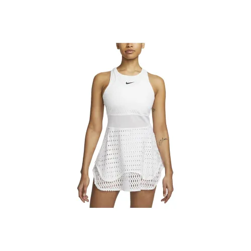 Nike Court Dri Fit Slam Women's Sleeveless Tennis Dress White