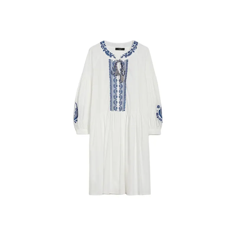 WEEKEND MaxMara Drawstring Long-Sleeved Mini Dress-0