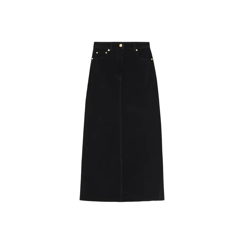 GANNI High waisted Corduroy Skirt-0