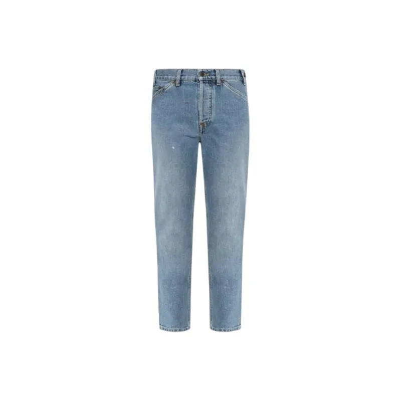 MOSCHINO Logo Patch Cropped Jeans-0