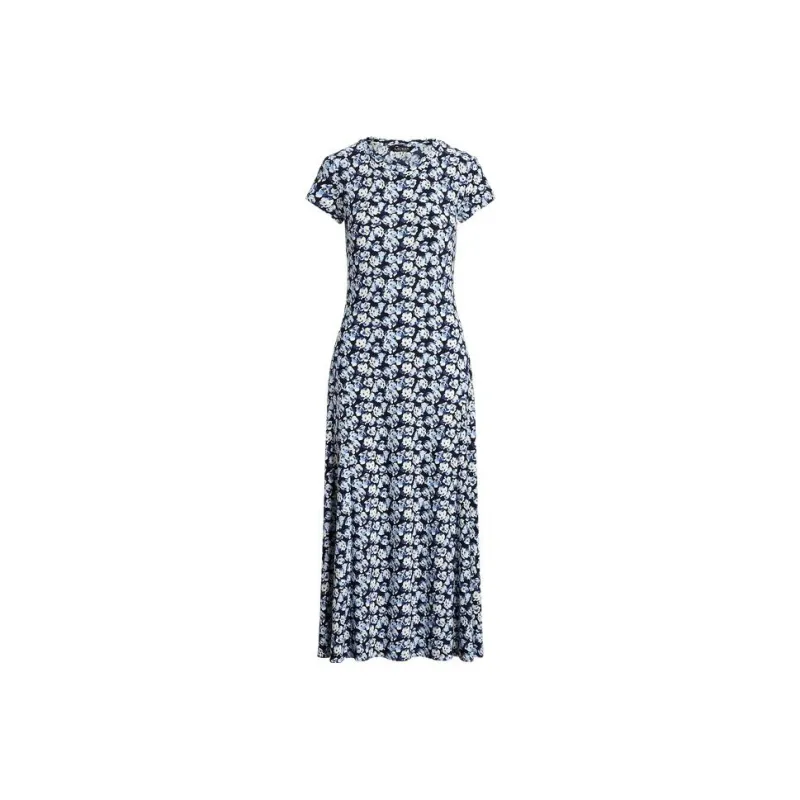 Polo Ralph Lauren Short Sleeved Dress Women's Blue-0