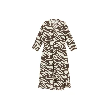 FINITY Long Sleeved Dresses Women's Apricot Coffee