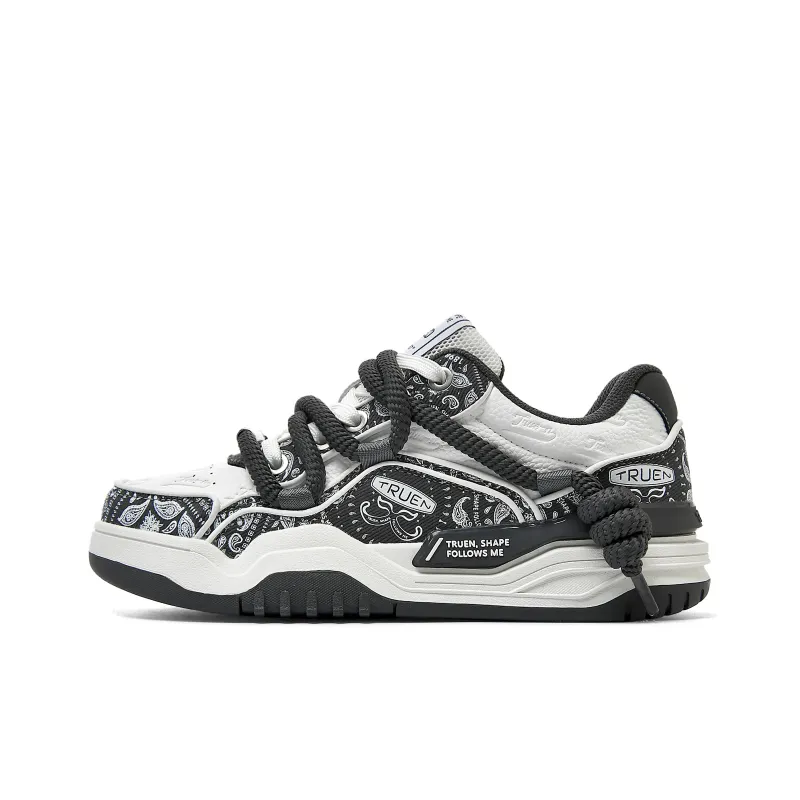 TRUEN Low Top Skateboard Shoes Unisex Cashew Nut Gray-0