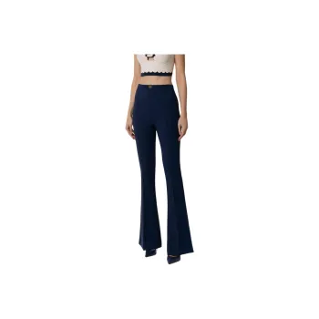 Elisabetta Franchi Crêpe Bell Bottom Trousers
