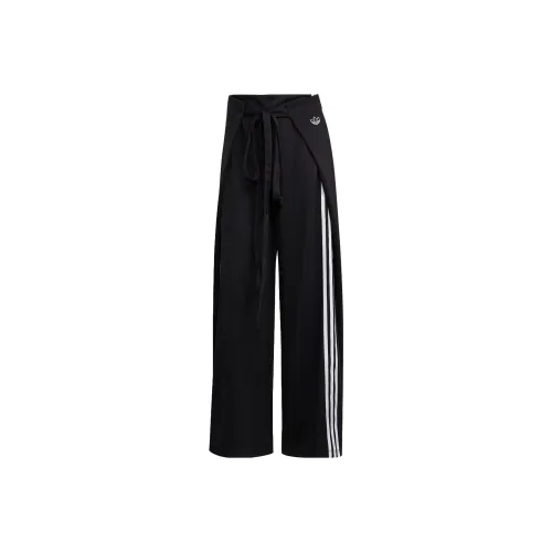 adidas originals Trefoil Women's Wide Leg Knit Track Pants Black