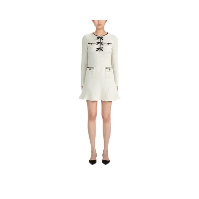 Self portrait Long Sleeved Dresses Women's White-0