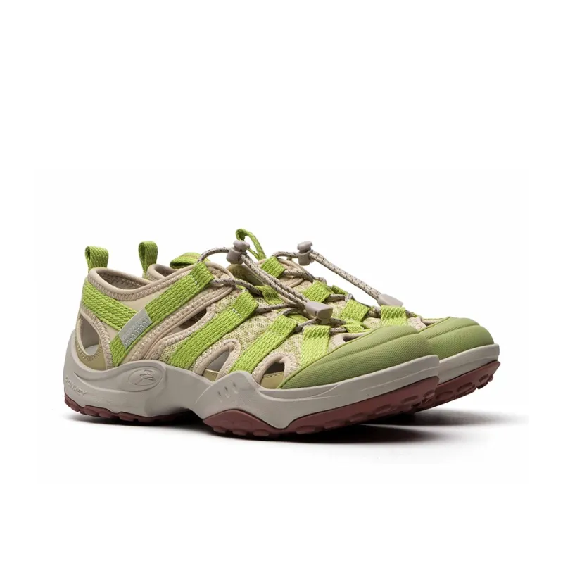Mule Donkey Slip Resistant Waterproof River Trekking Shoes Unisex Light Grass Green-3