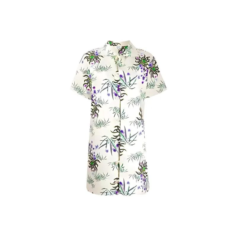KENZO FW21 Short Sleeved Dresses Women's Light Green-0