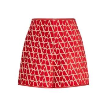 Valentino ROSSO Chinese New Year Casual Shorts Women's Red