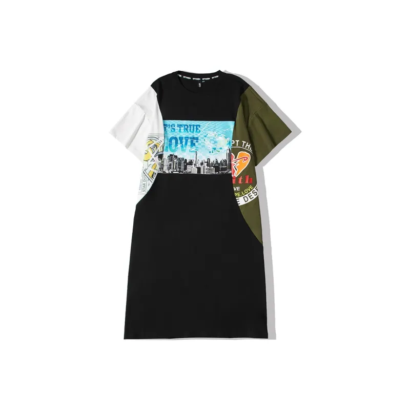 EPTISON WOMAN Patchwork Style Dress-0