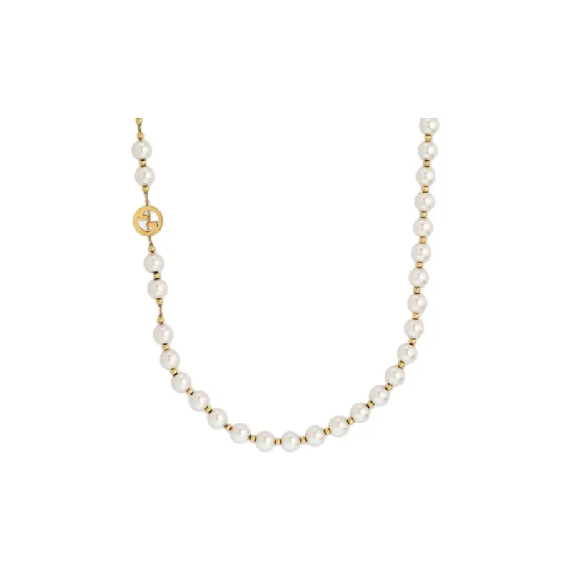 GUCCI Brass Necklaces Unisex Silver-0