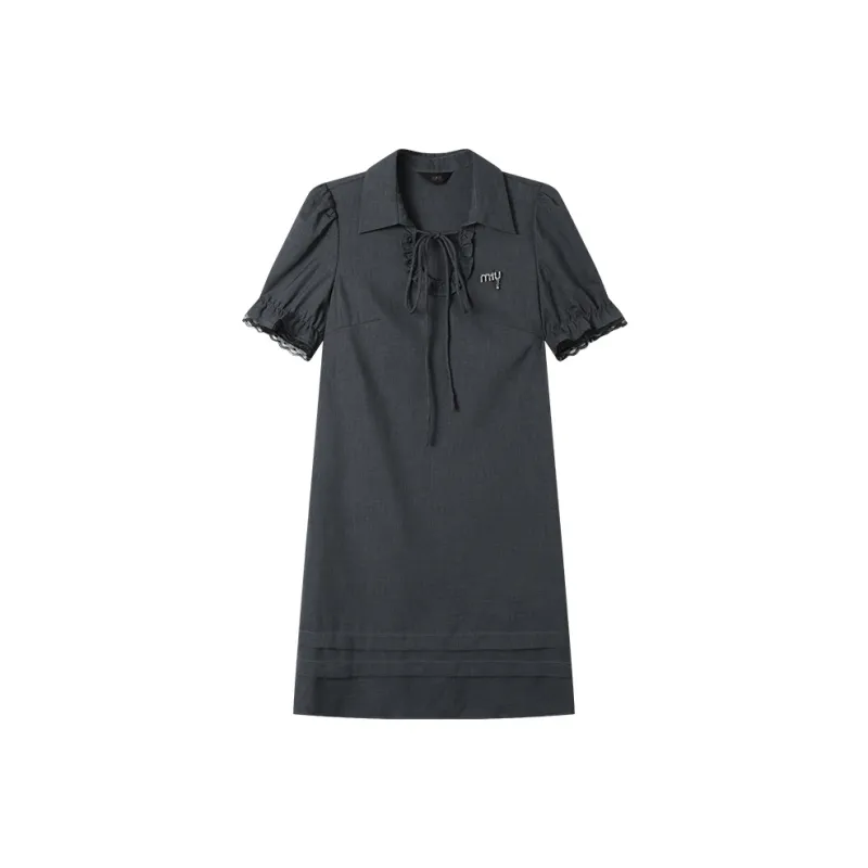 LOUISY AO Short Sleeved Dresses Women's Dark Gray-0