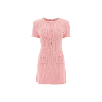 Self portrait Textured Knitted Mini Dress