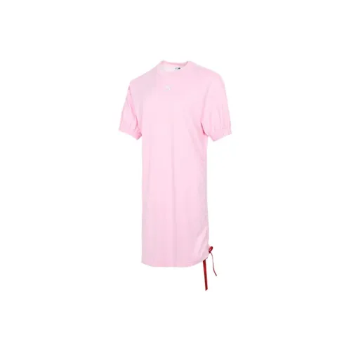 PUMA Short Sleeved Dresses Women's Pink