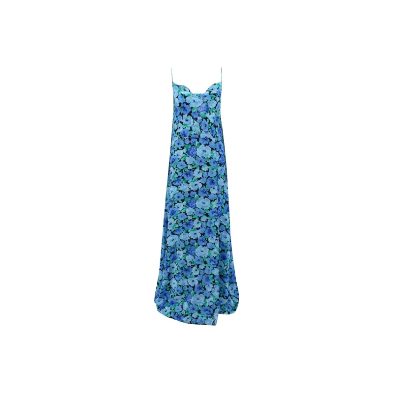Rotate Floral Printed Strapped Maxi Dress-0