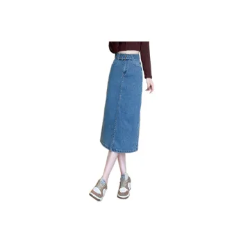 Jean West Denim Long Skirt Women's