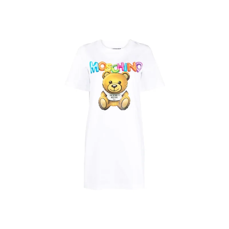 MOSCHINO Teddy Bear print T shirt Dress-0
