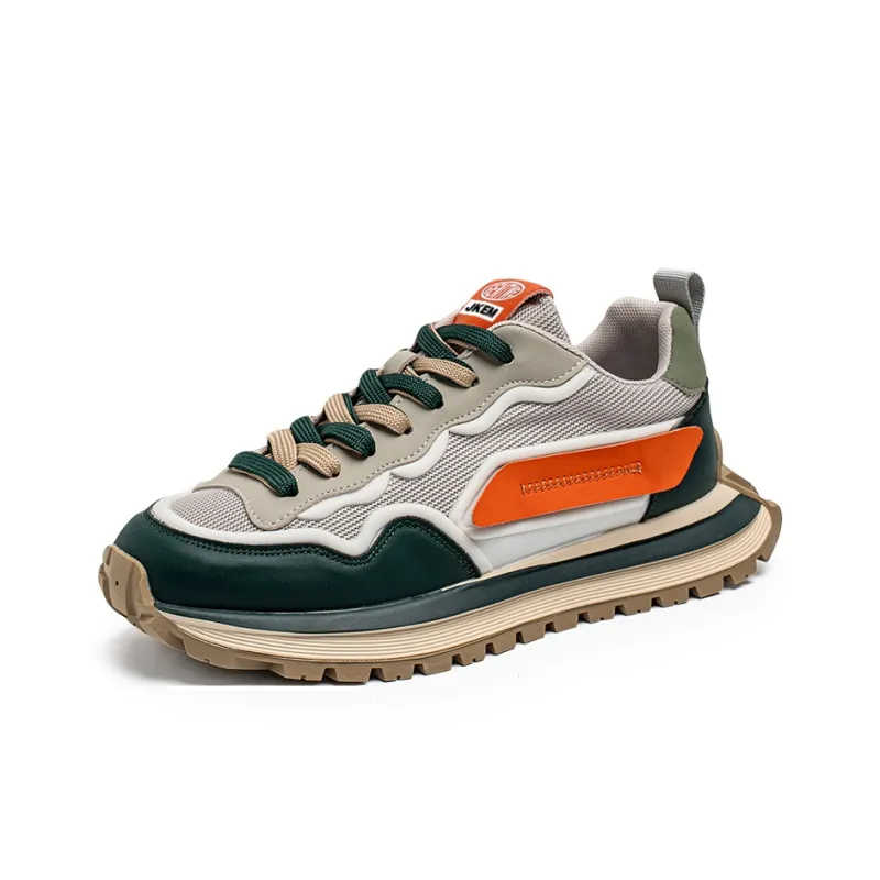 JKEM Anti Slip And Wear Resistant Height Increasing Low Top Casual Shoes Men's-11