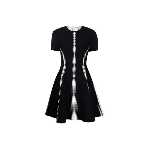 Alexander McQueen Short-Sleeved Dresses Women's Black