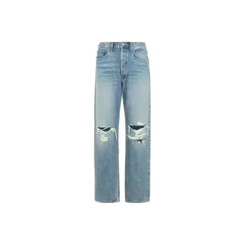 AGOLDE Kelly Distressed Straight Leg Jeans