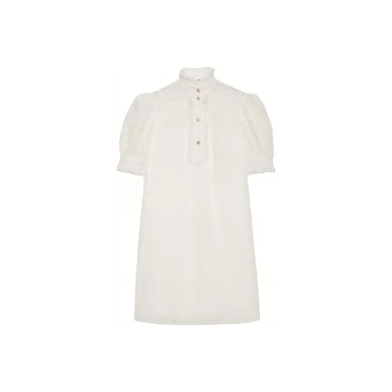 GUCCI Short Sleeved Dresses Women's White-0