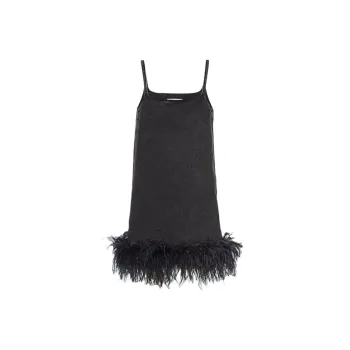 MIU MIU SS23 Slip Dresses Women's Black