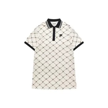 FILA FUSION FOB Series Short Sleeved Dress Women's Lactose Color
